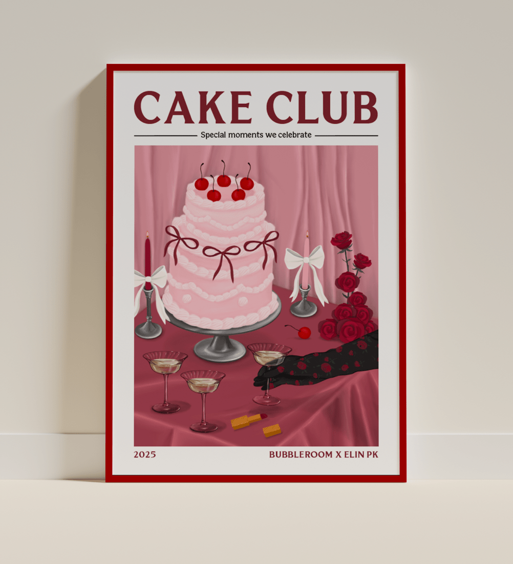 Bubbleroom x Elin PK Cake Club Poster Elin PK