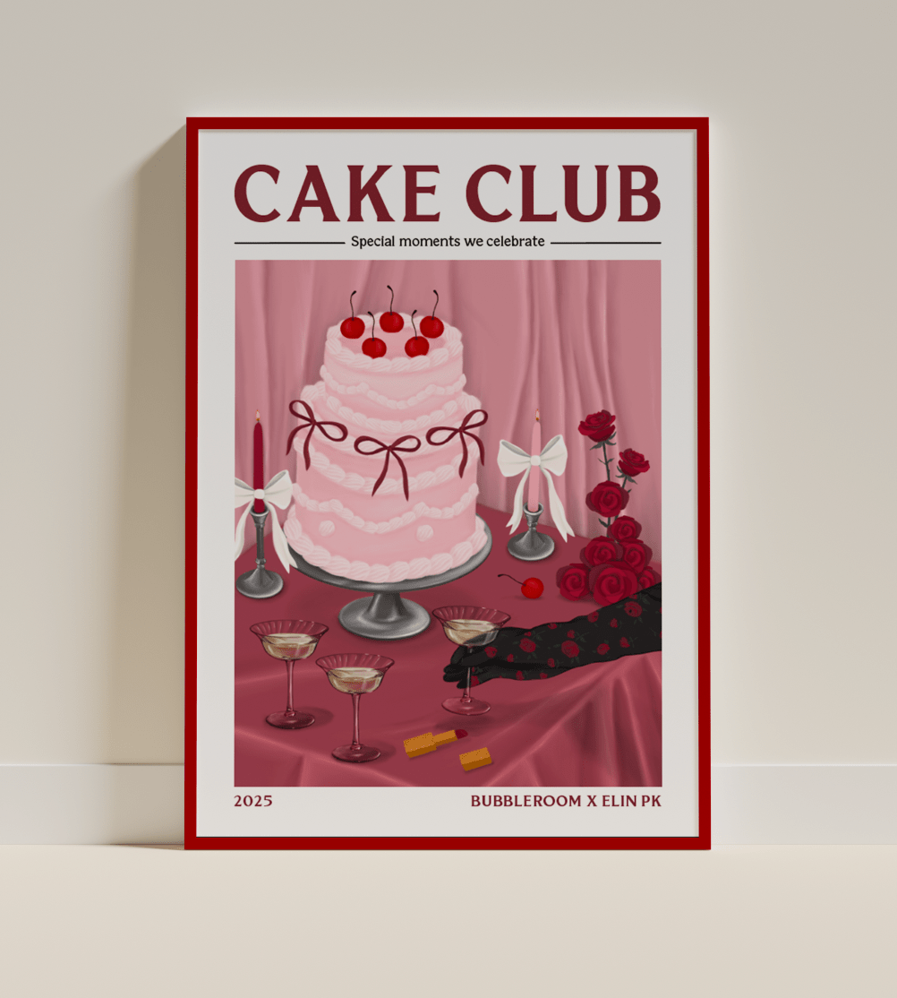 Bubbleroom x Elin PK Cake Club Poster Elin PK