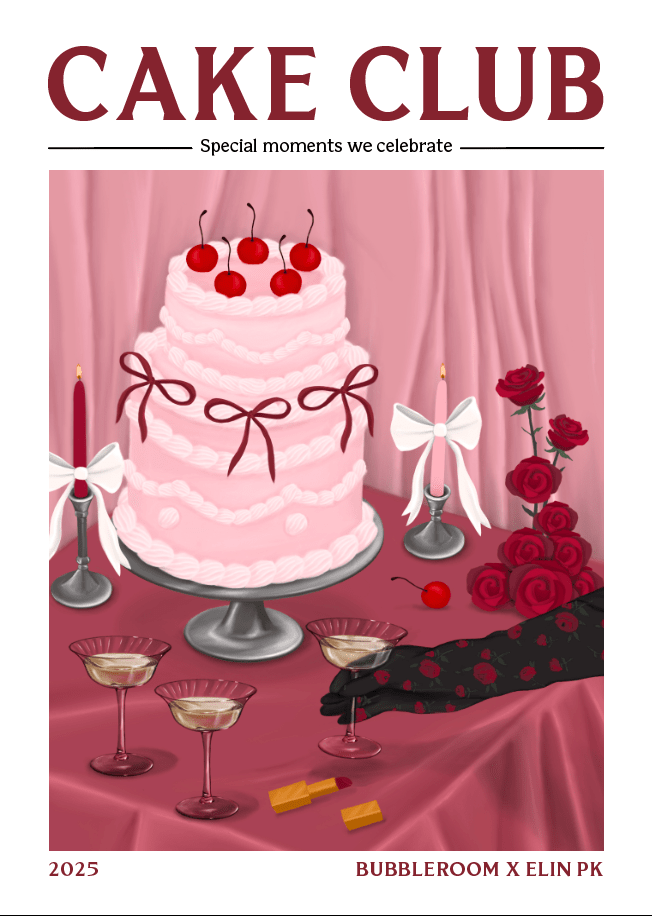 Bubbleroom x Elin PK Cake Club Poster Elin PK