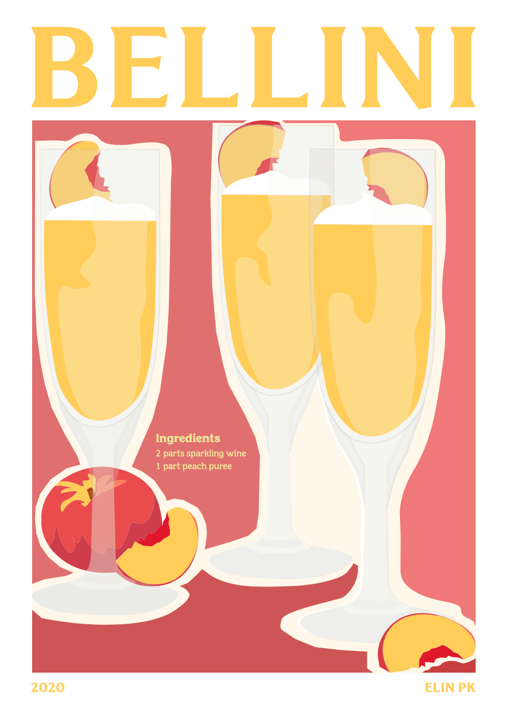 Elin PK Bellini Drink Poster Elin PK