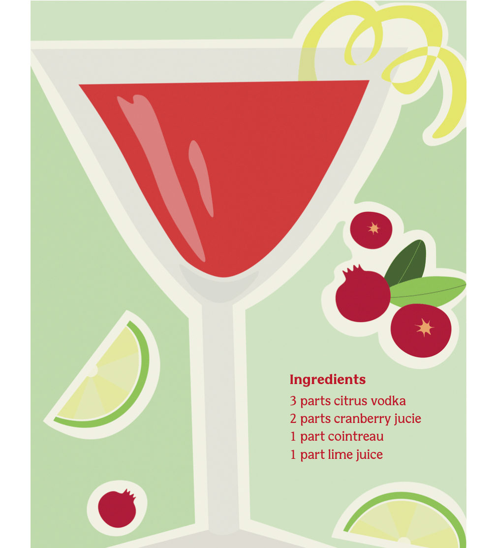 Elin PK Cosmopolitan Drink Poster Elin PK
