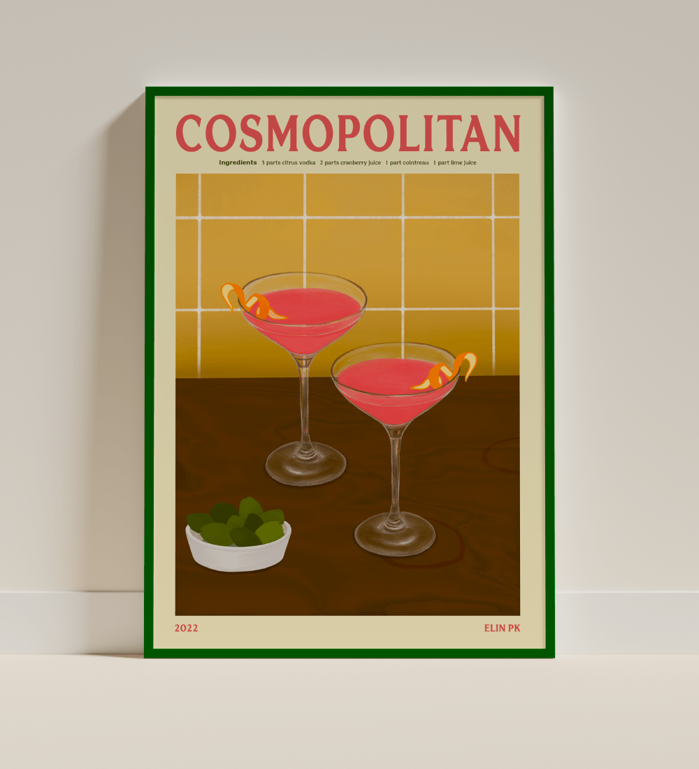 Elin PK Cosmopolitan II Drink Poster Elin PK