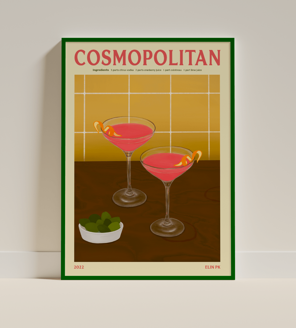 Elin PK Cosmopolitan II Drink Poster Elin PK