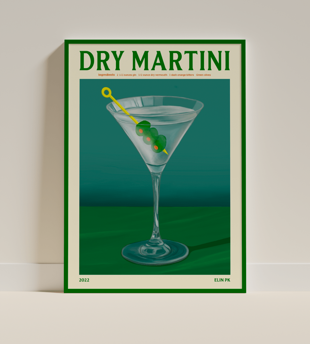 Elin PK Dry Martini Poster Elin PK