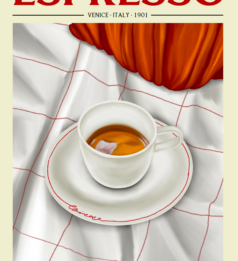 Elin PK Espresso Kaffe Poster Elin PK