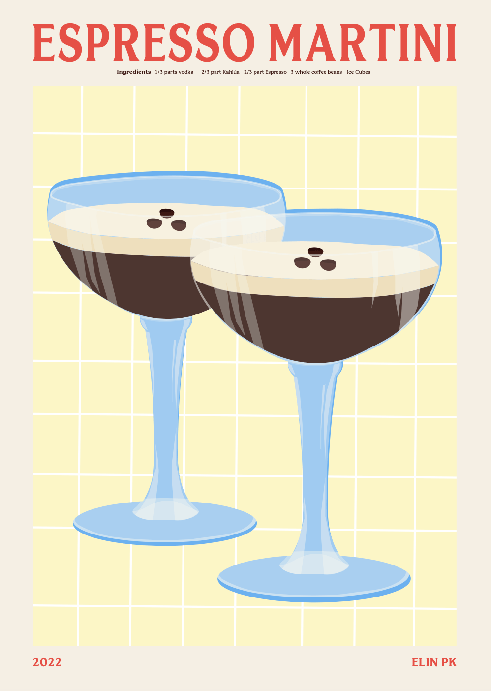 Elin PK Espresso Martini II Poster Elin PK