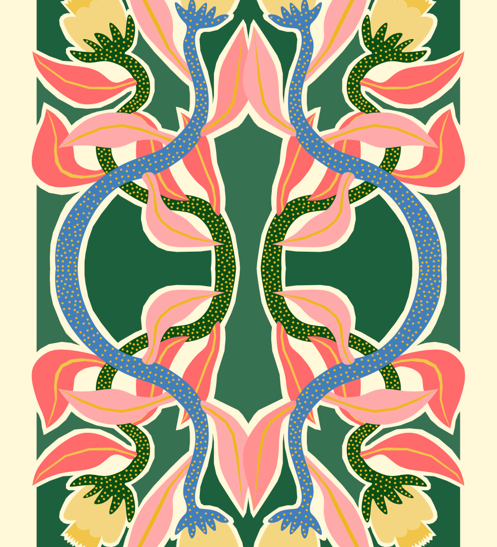 Elin PK "Fantasy flowers II" Poster Elin PK