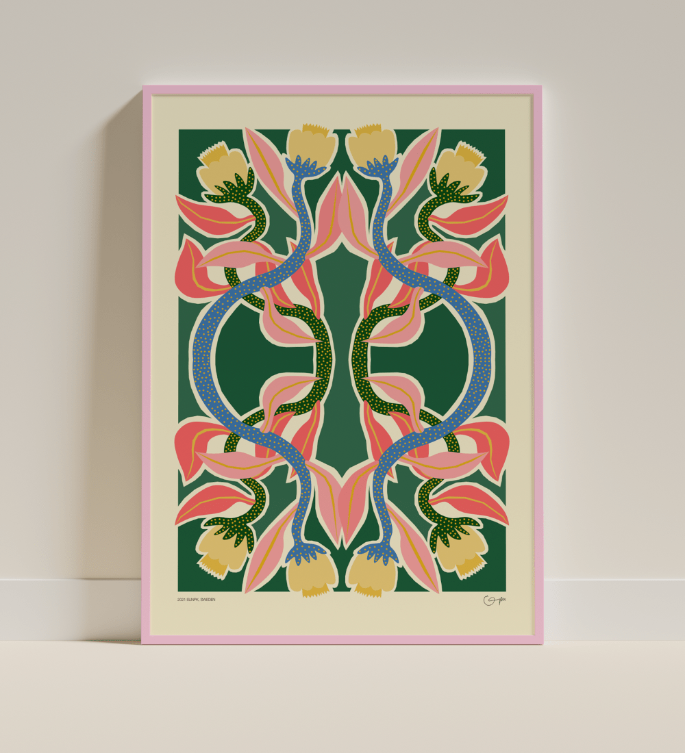 Elin PK "Fantasy flowers II" Poster Elin PK