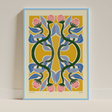 Elin PK "Fantasy flowers" II Poster | Yellow Elin PK