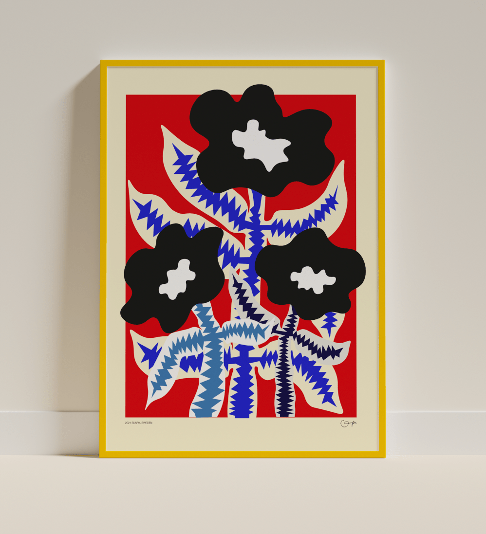 Elin PK "Fantasy flowers III" Poster Elin PK