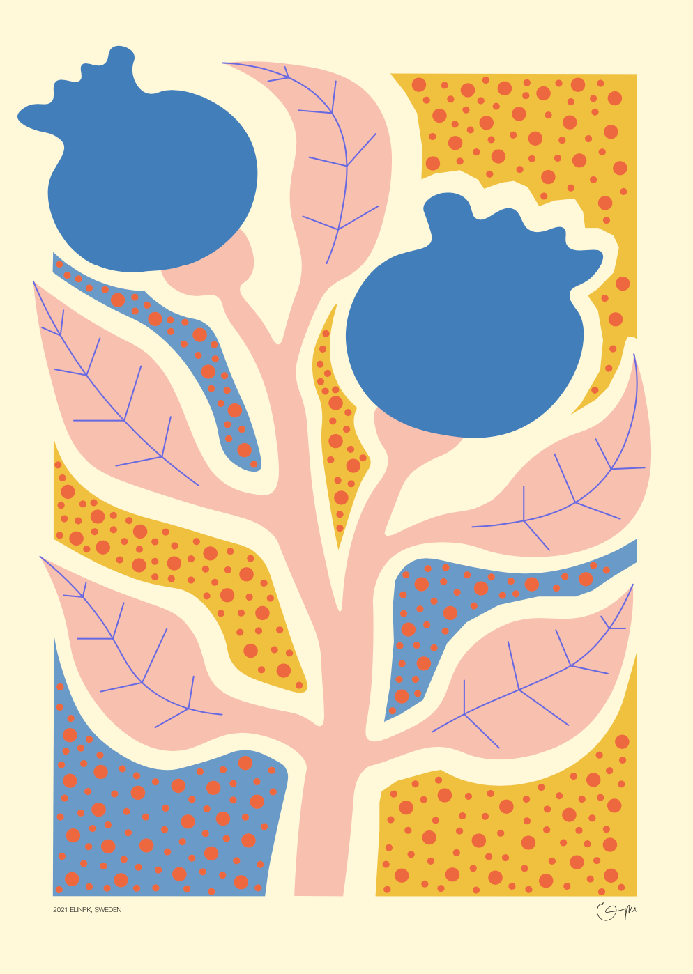 Elin PK "Flower Garden II" Poster Elin PK