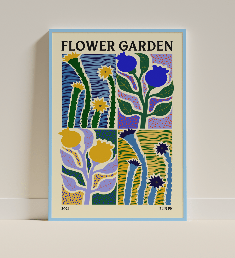 Elin PK "Flower garden" Poster Elin PK
