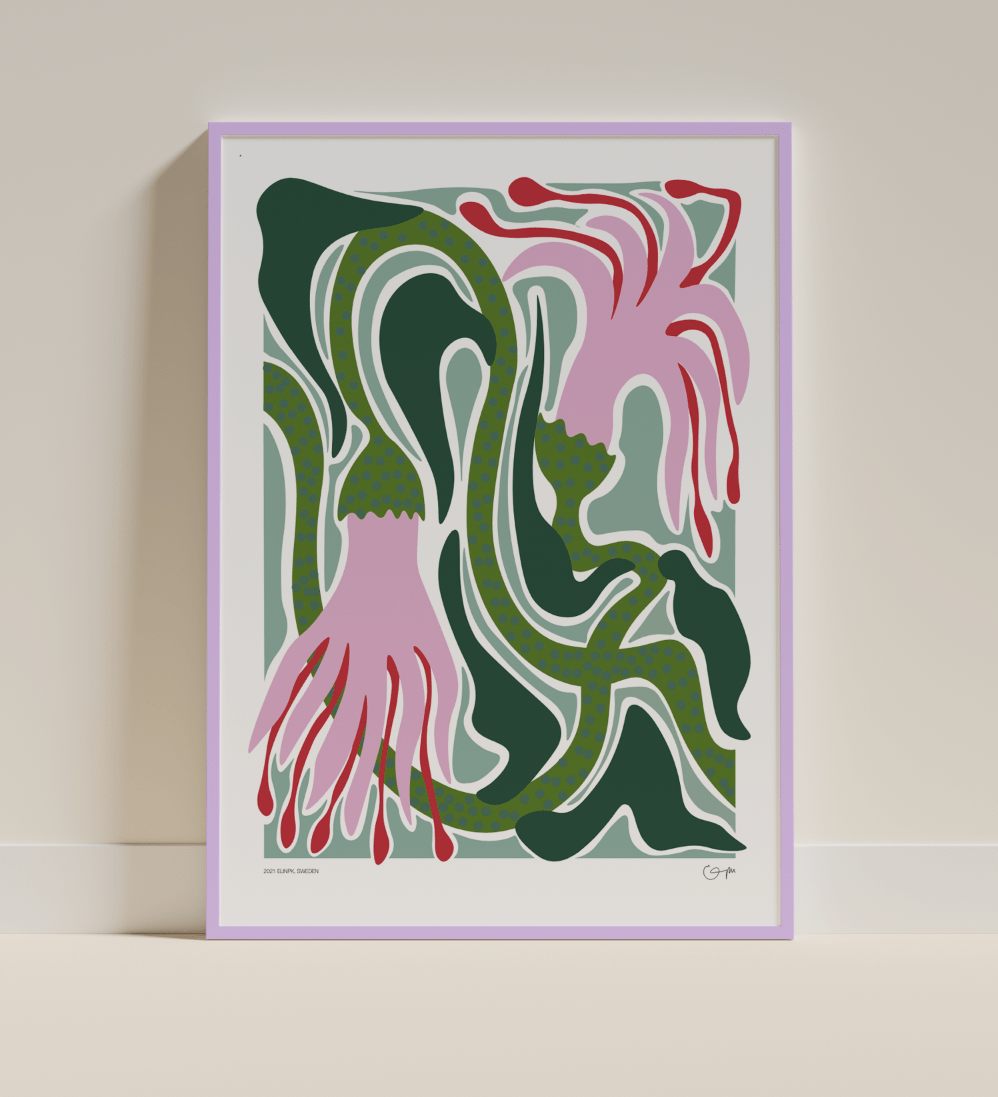 Elin PK "Flowing like the ocean" Poster | Utan text Elin PK