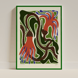 Elin PK "Flowing like the ocean" Poster | Utan text orange Elin PK