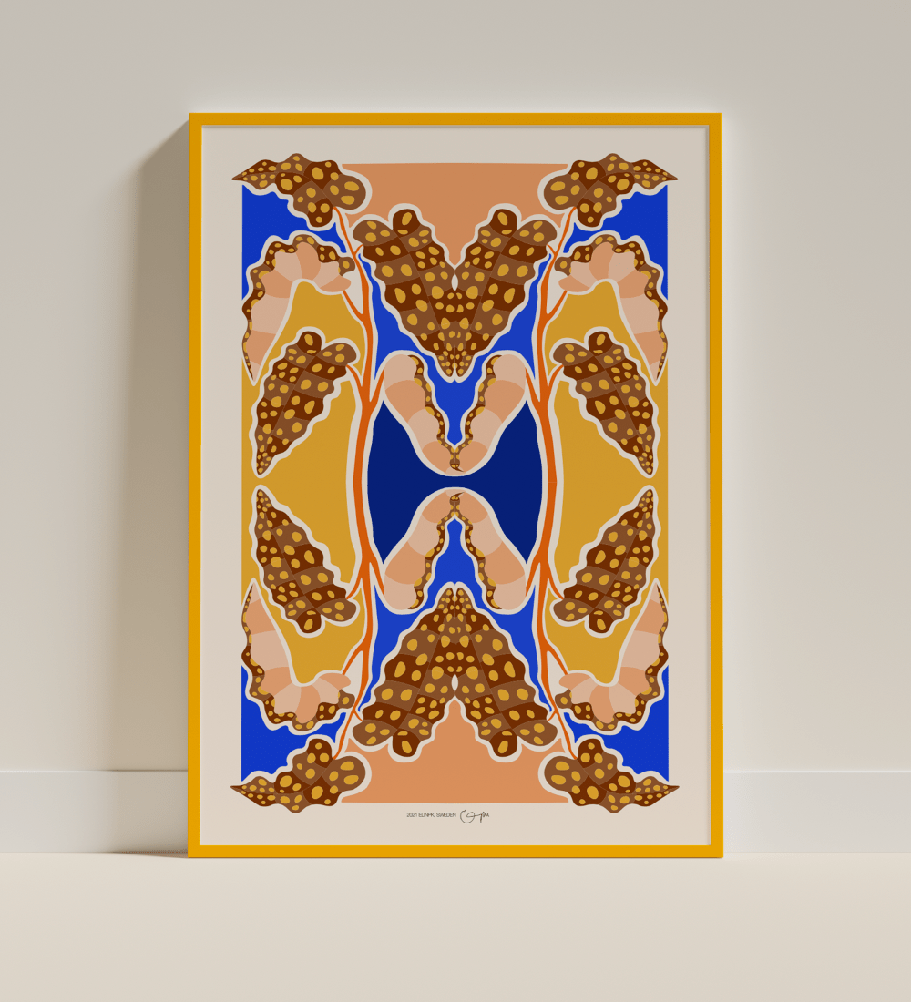 Elin PK "Forellbegonia" Poster | Beige Elin PK