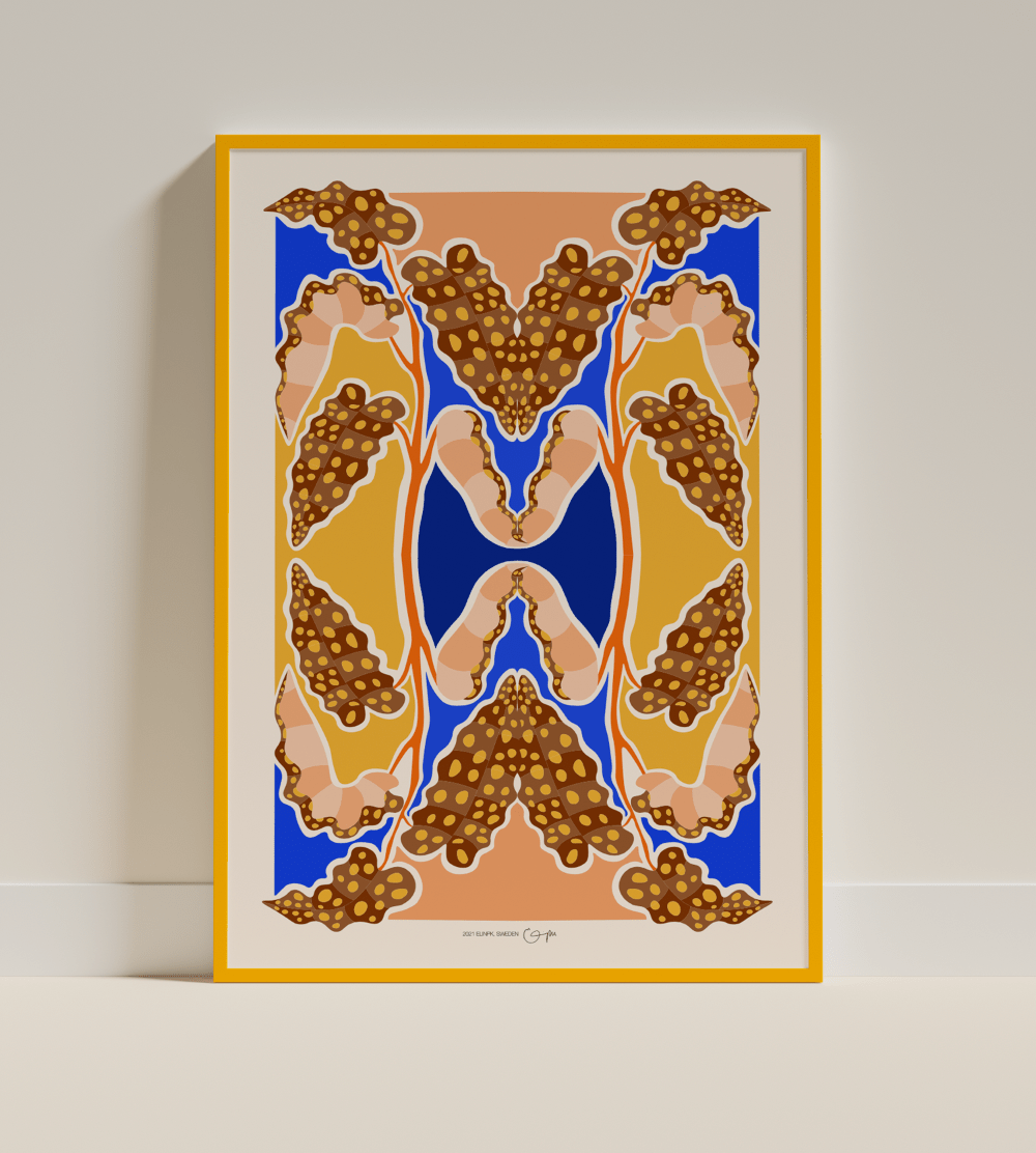 Elin PK "Forellbegonia" Poster | Beige Elin PK