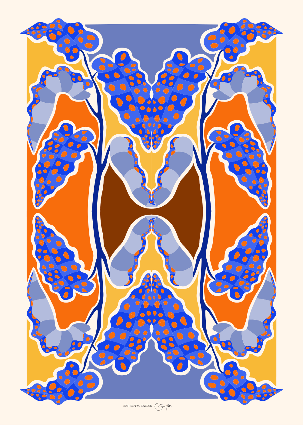 Elin PK "Forellbegonia" Poster | Purple Elin PK