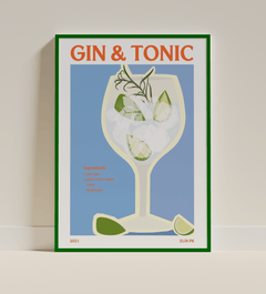 Elin PK Gin & Tonic Drink Poster Elin PK