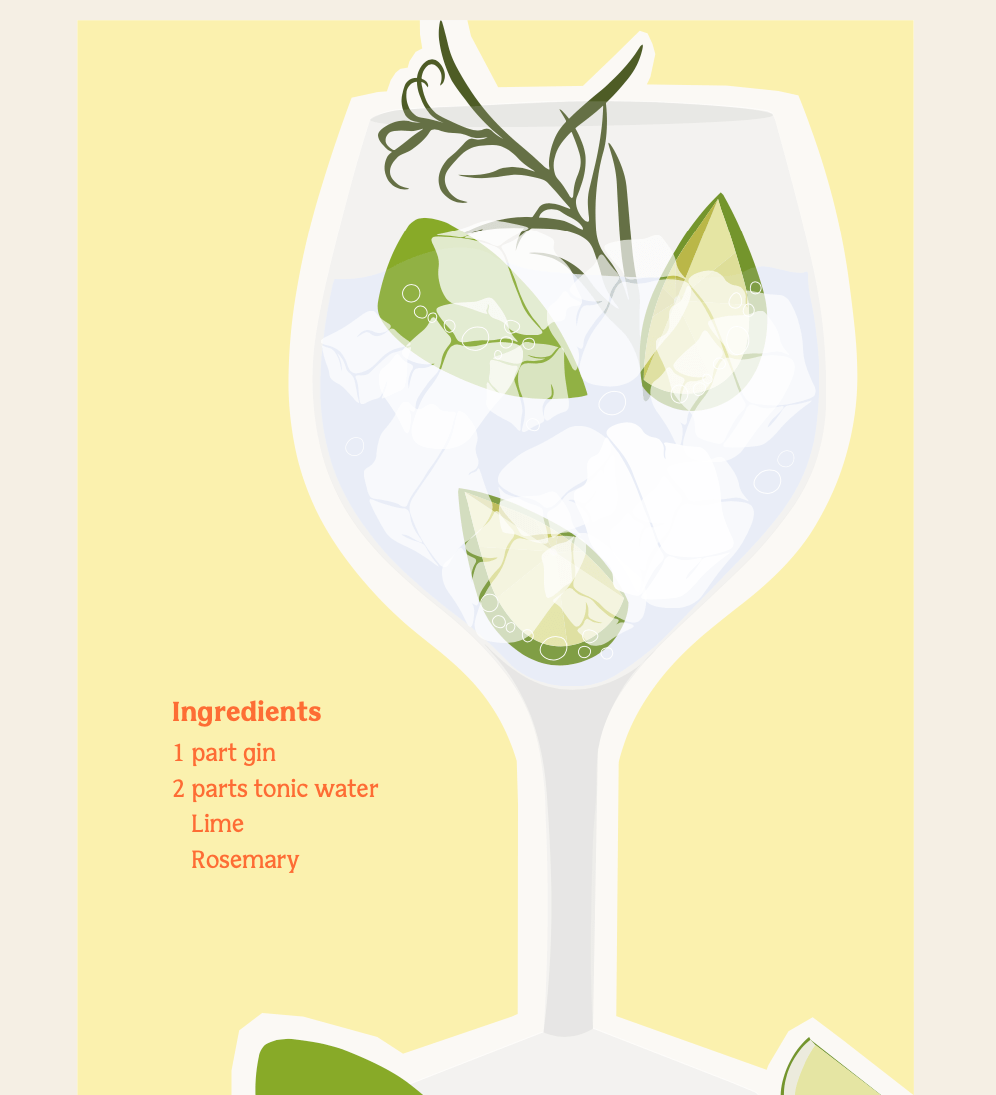 Elin PK Gin & Tonic II Poster Elin PK