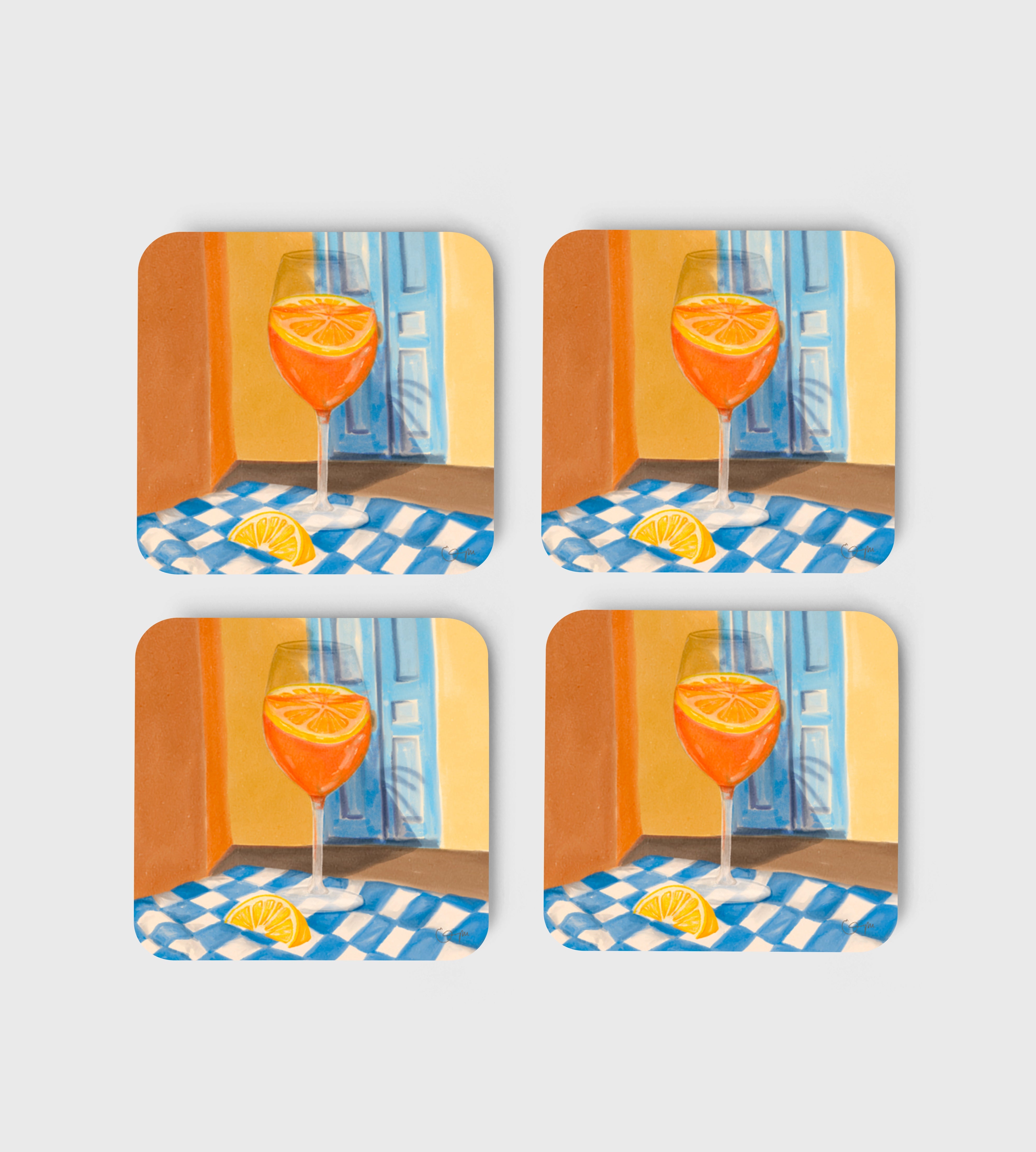 Elin PK Glasunderlägg 4 - pack Aperol Spritz Elin PK