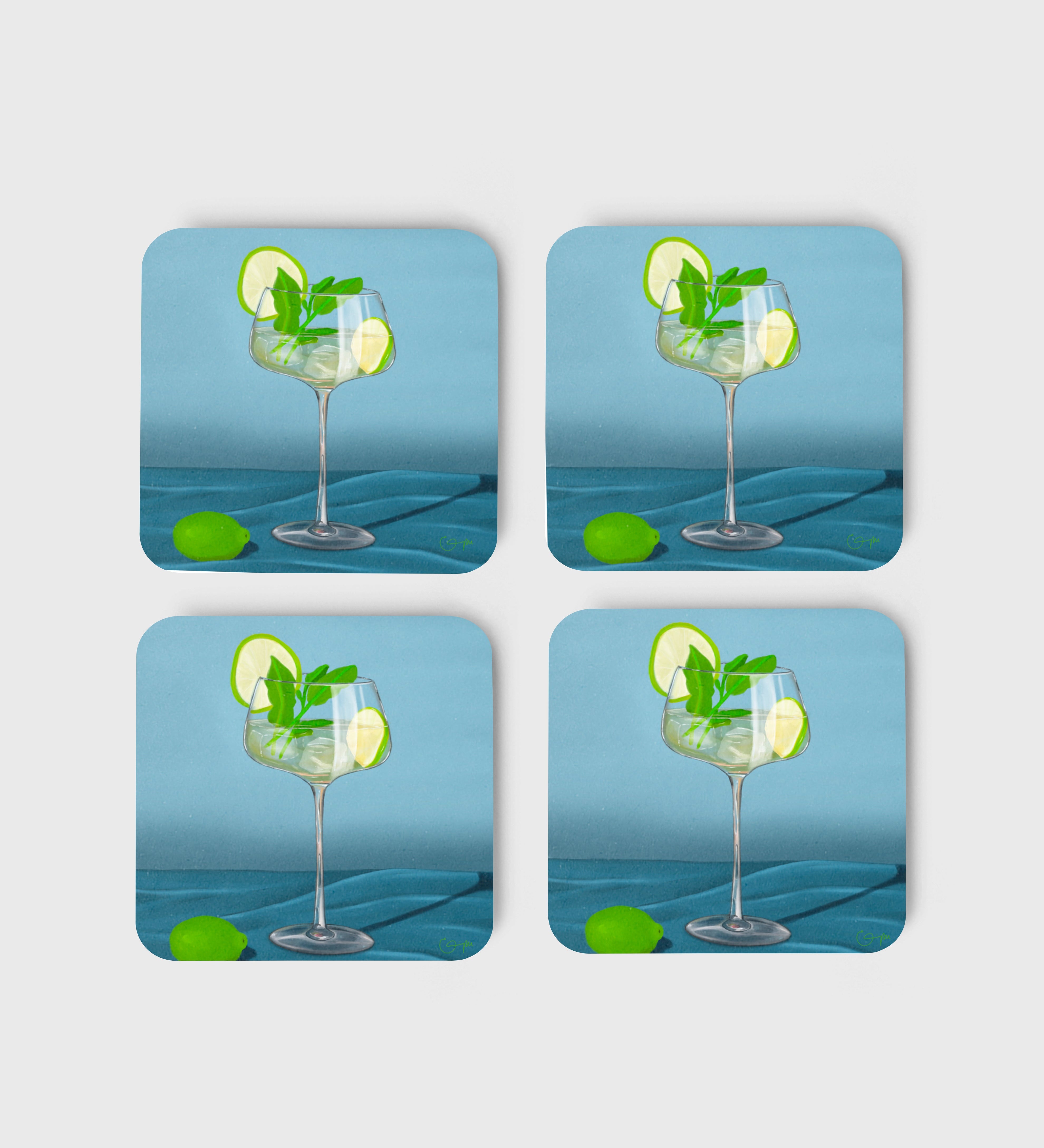 Elin PK Glasunderlägg 4 - pack Hugo Spritz Elin PK