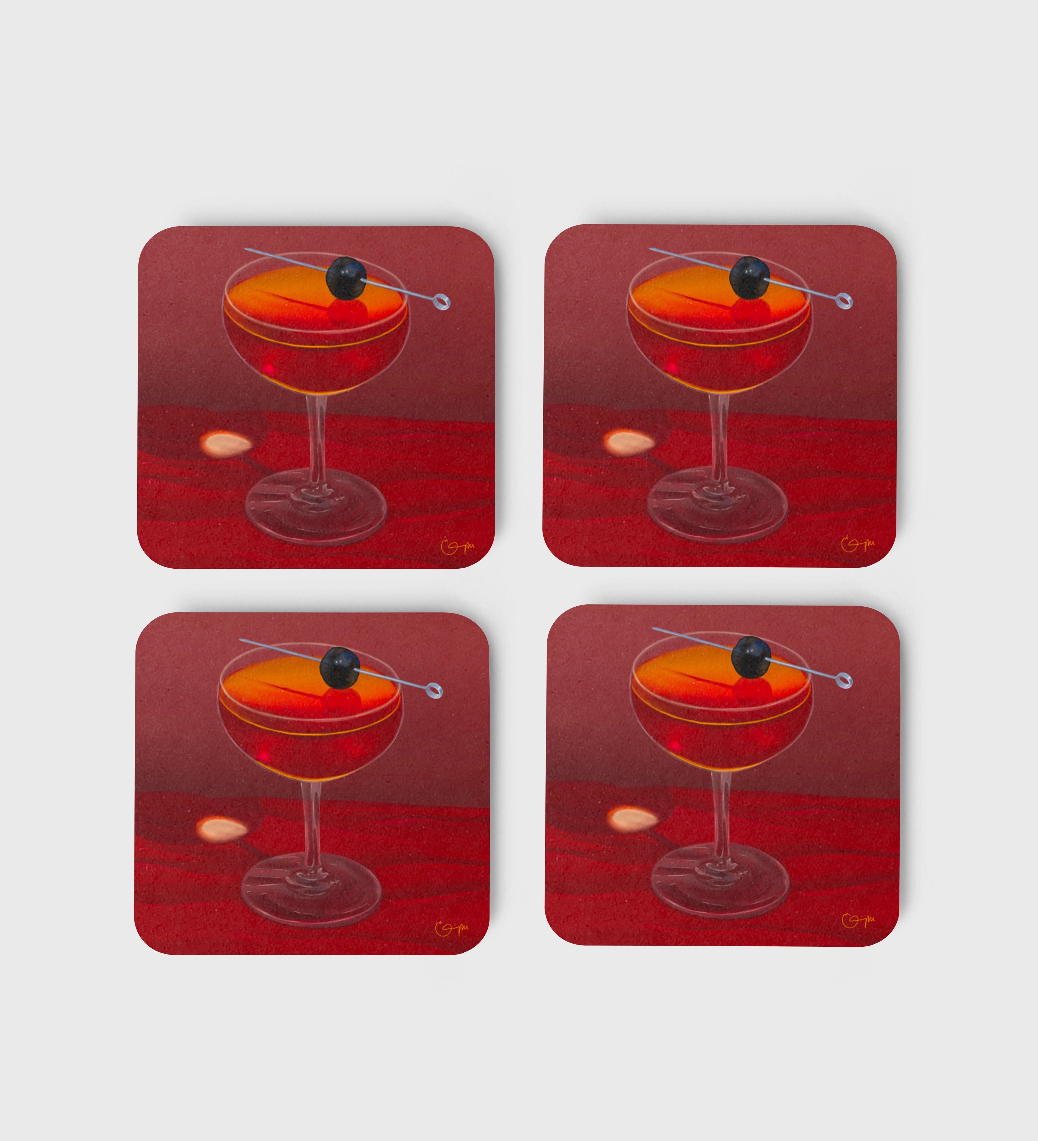 Elin PK Glasunderlägg 4 - pack Manhattan Elin PK