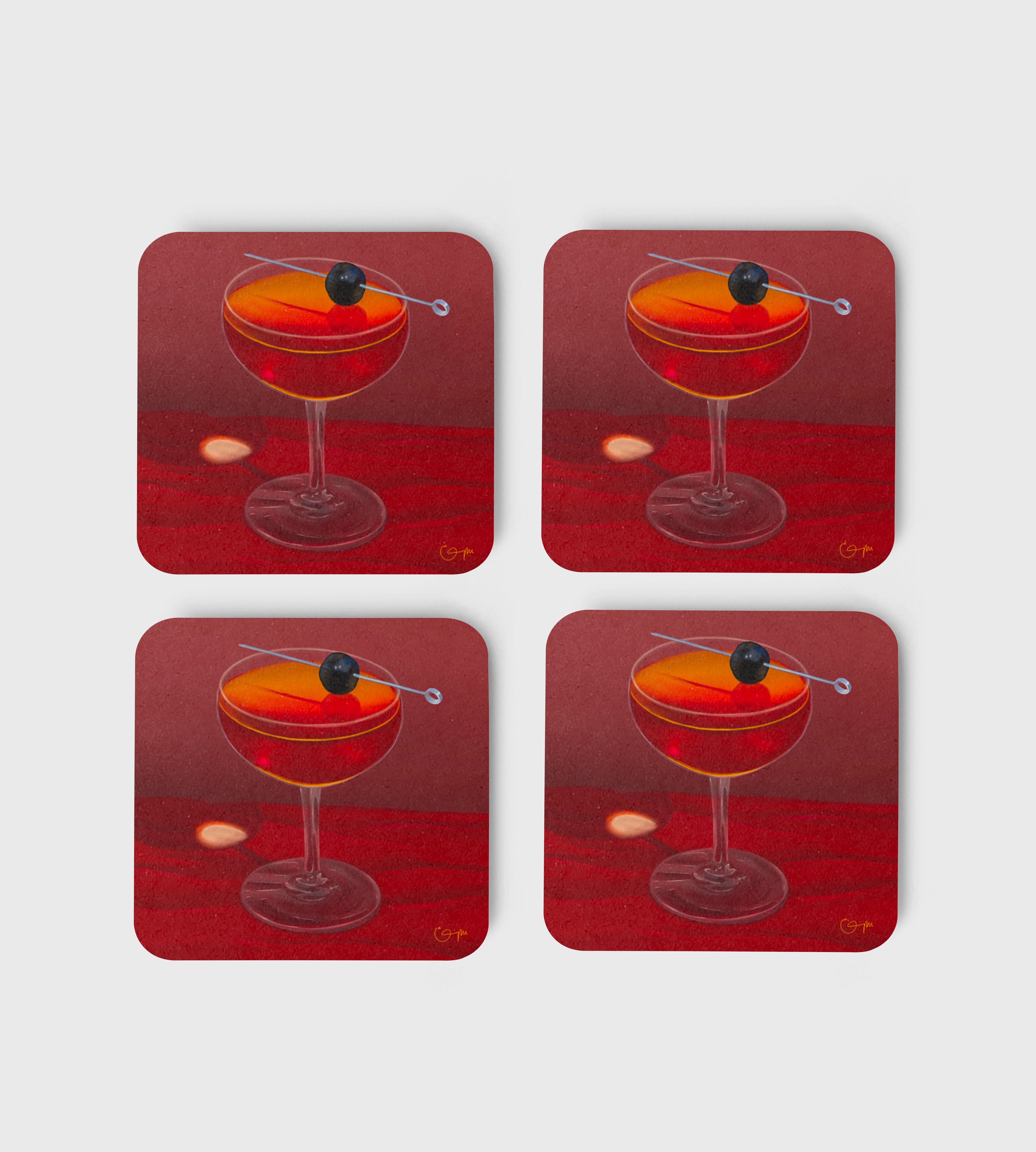 Elin PK Glasunderlägg 4 - pack Manhattan Elin PK