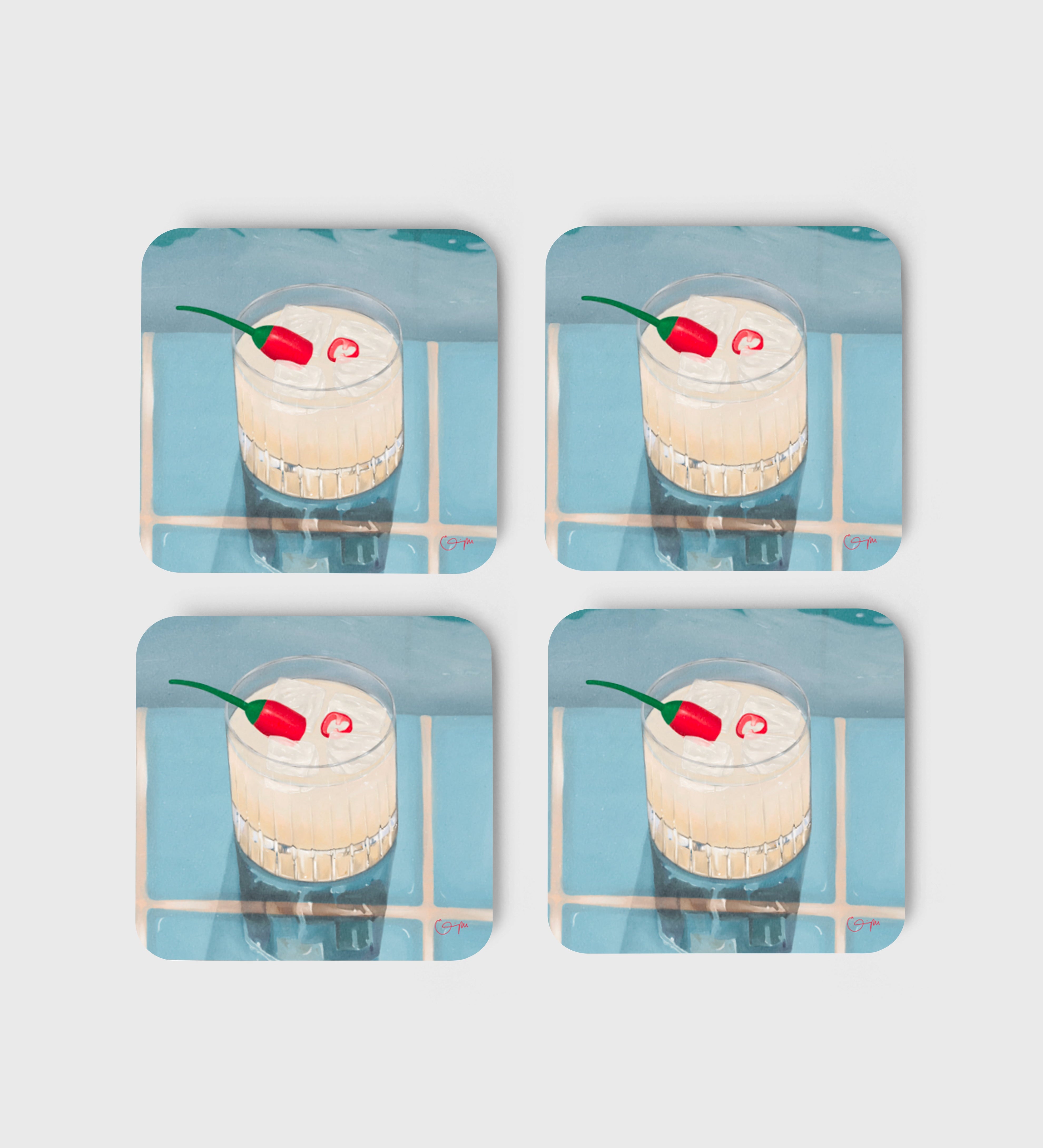 Elin PK Glasunderlägg 4 - pack Picante Elin PK