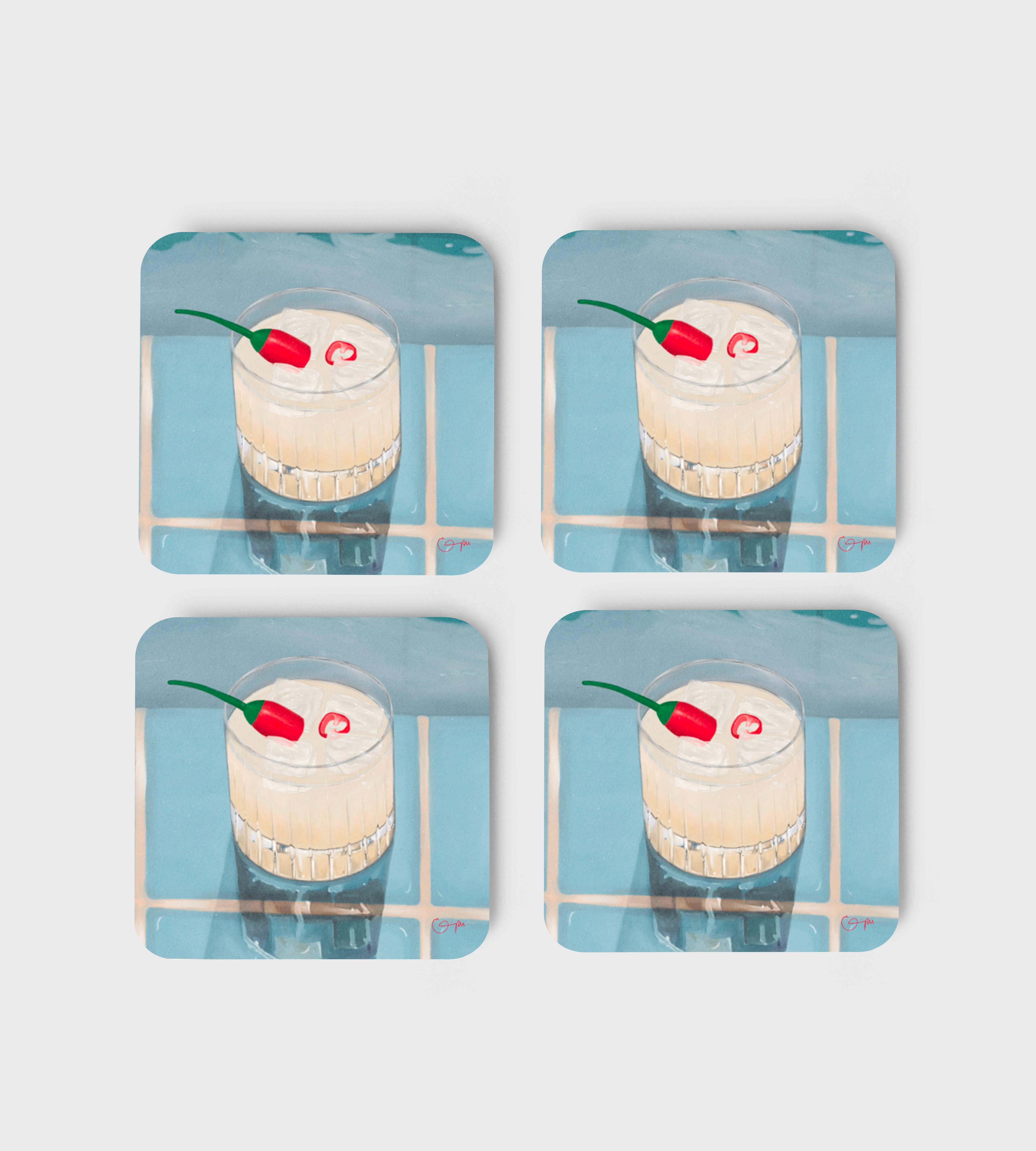 Elin PK Glasunderlägg 4 - pack Picante Elin PK