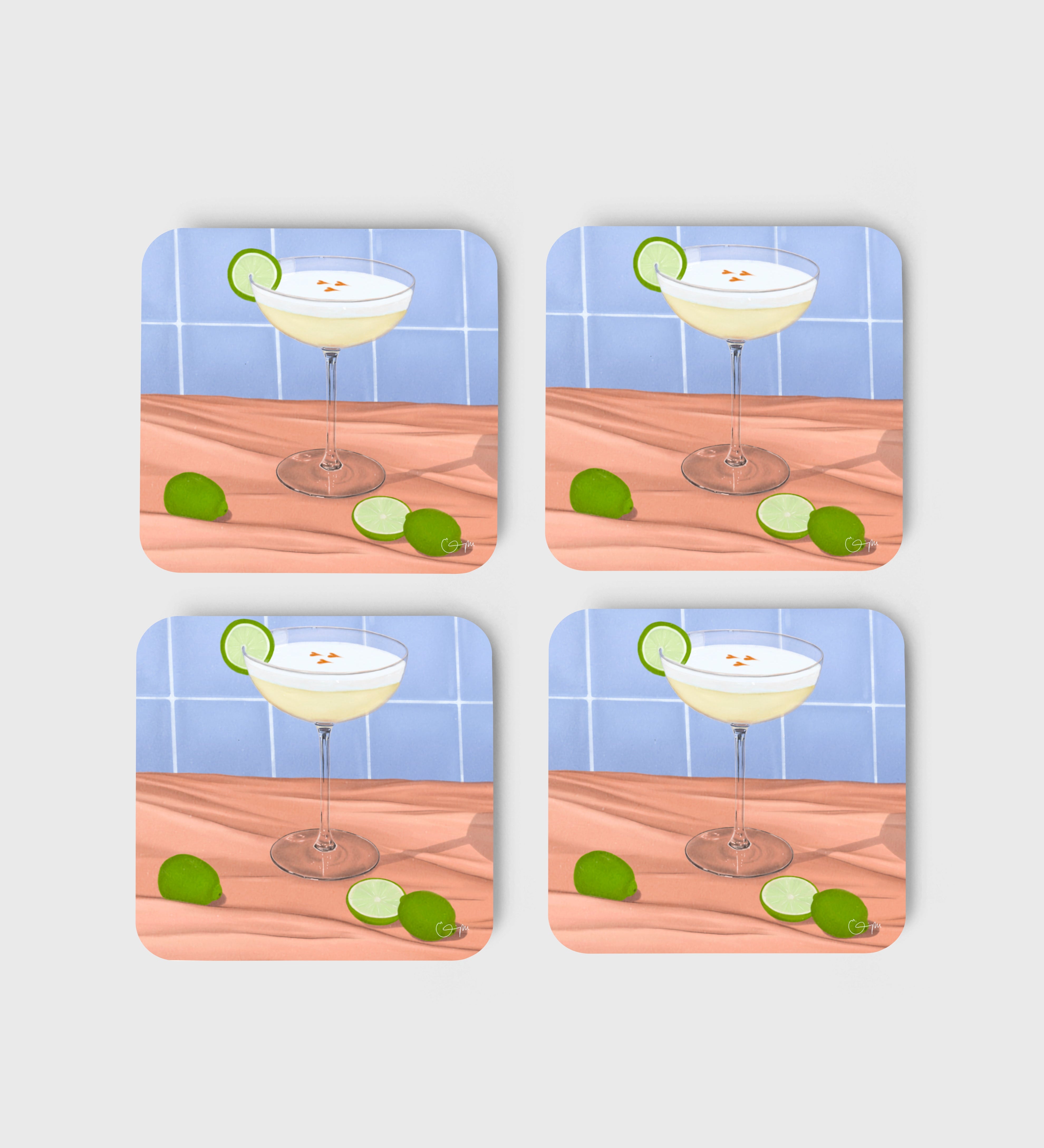 Elin PK Glasunderlägg 4 - pack Pisco Sour Elin PK