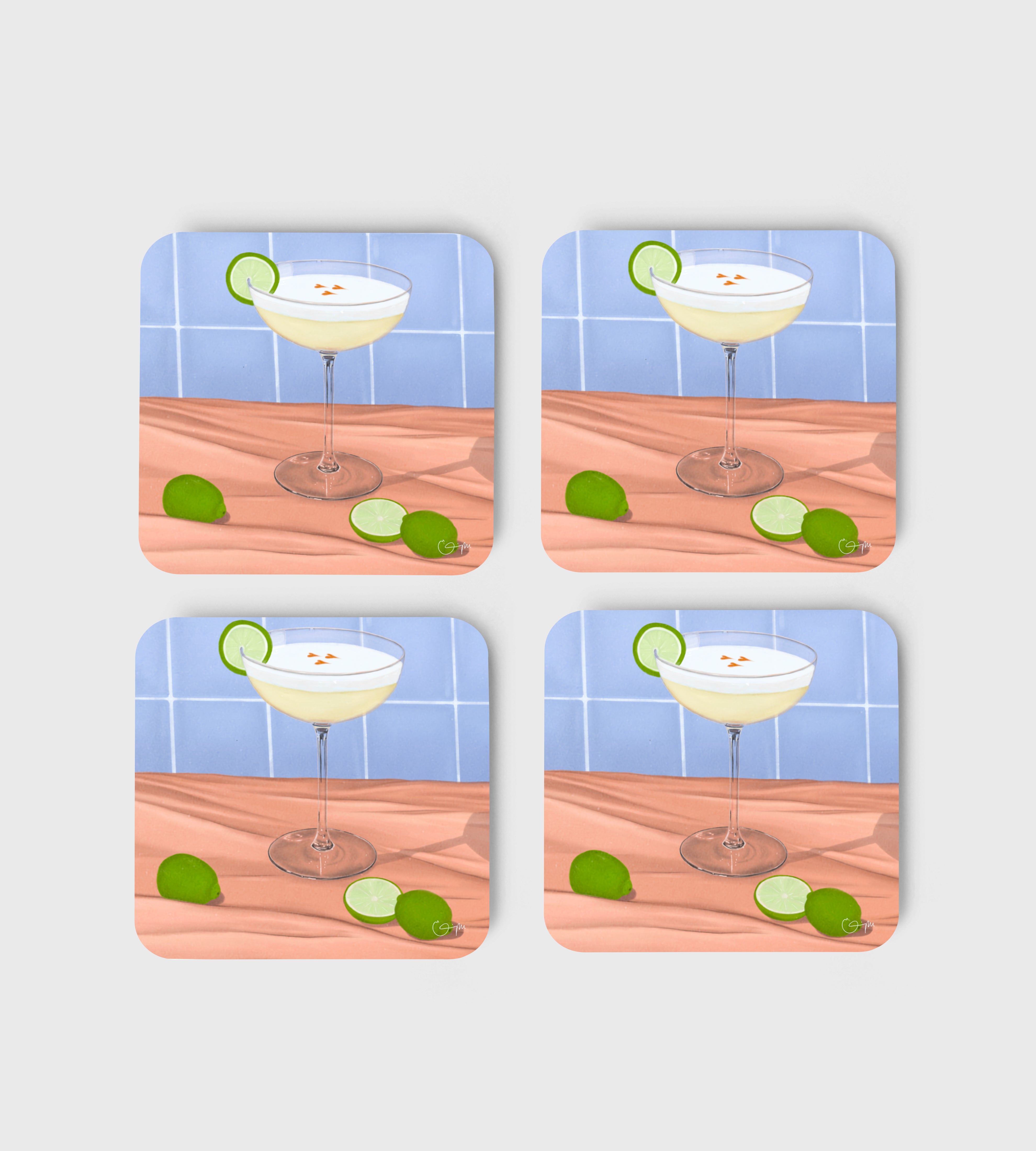 Elin PK Glasunderlägg 4 - pack Pisco Sour Elin PK