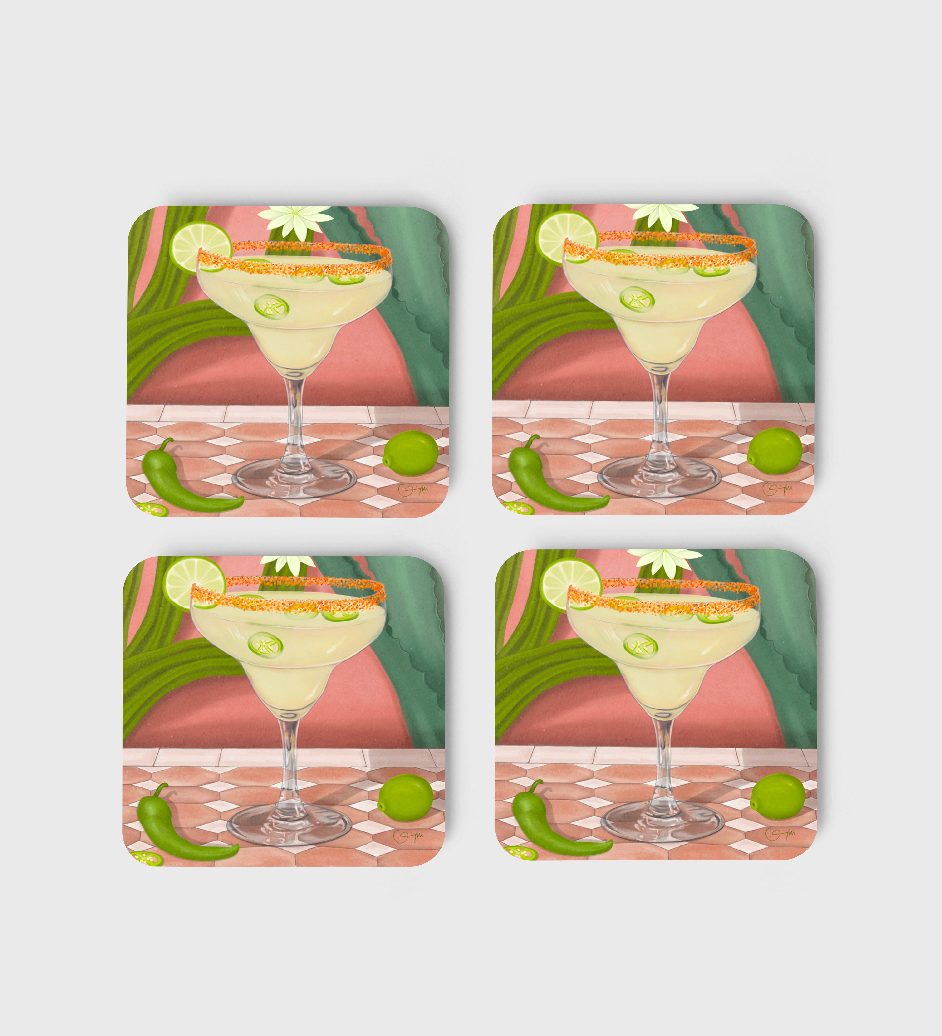 Elin PK Glasunderlägg 4 - pack Spicy Margarita Elin PK