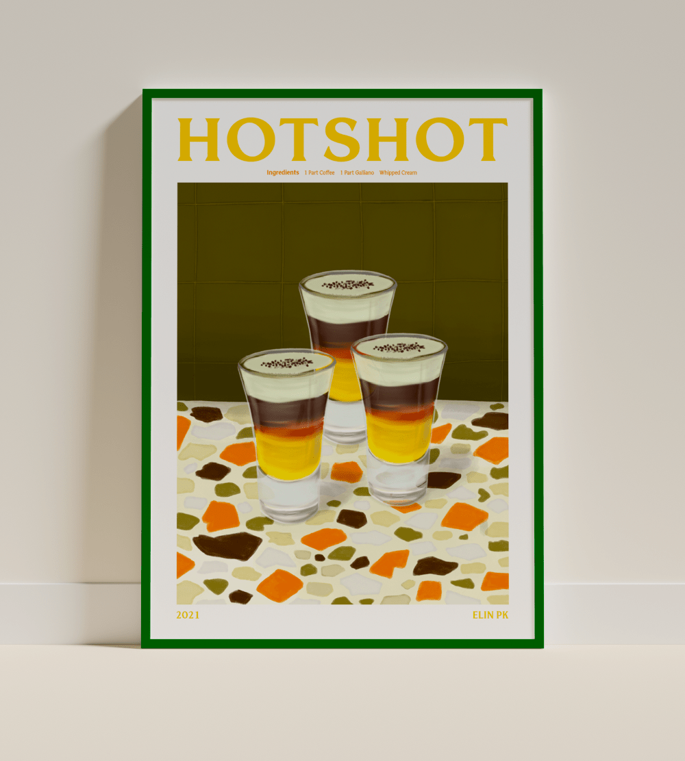 Elin PK Hotshot Drink Poster Elin PK