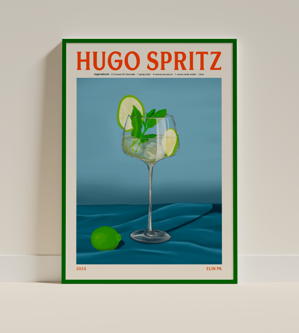 Elin PK Hugo Spritz Drink Poster Elin PK