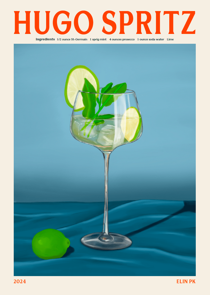 Elin PK Hugo Spritz Drink Poster Elin PK
