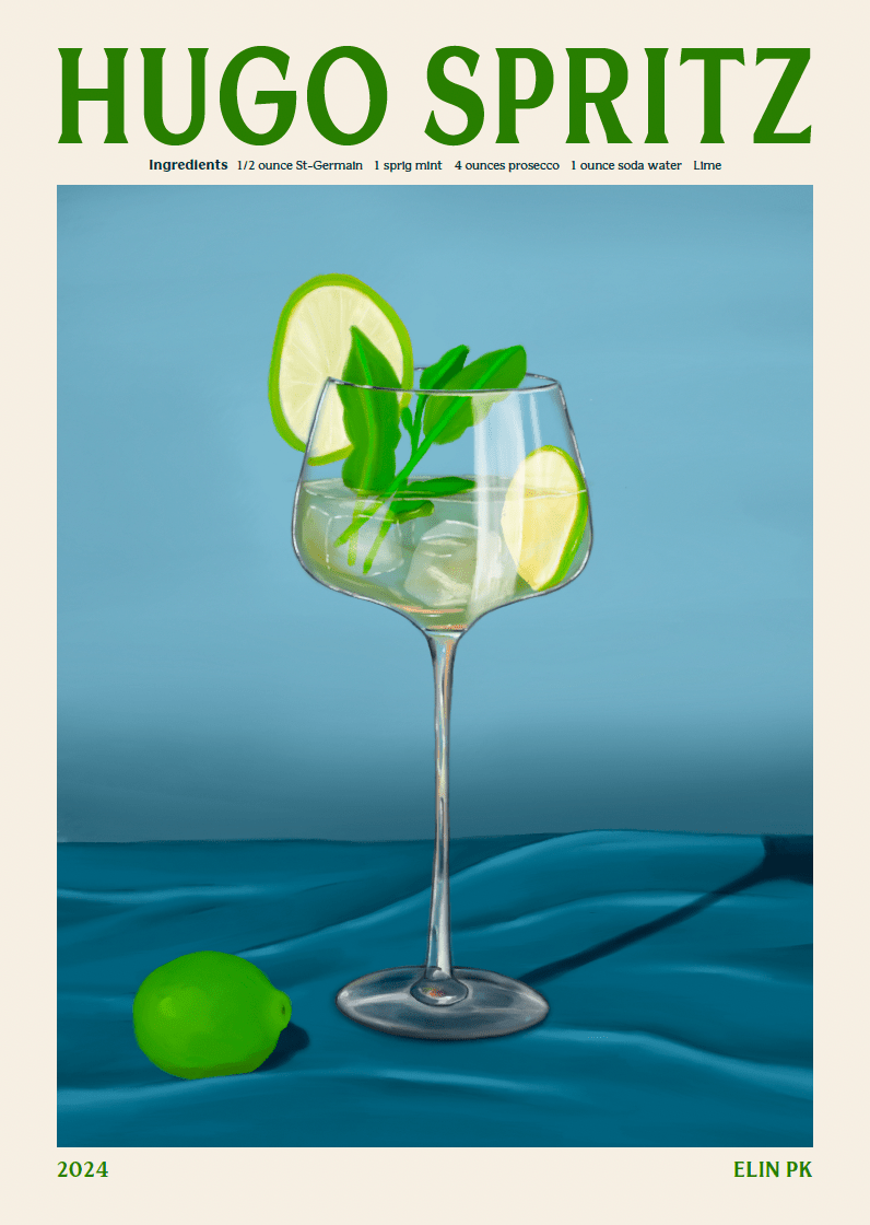 Elin PK Hugo Spritz II Drink Poster Elin PK