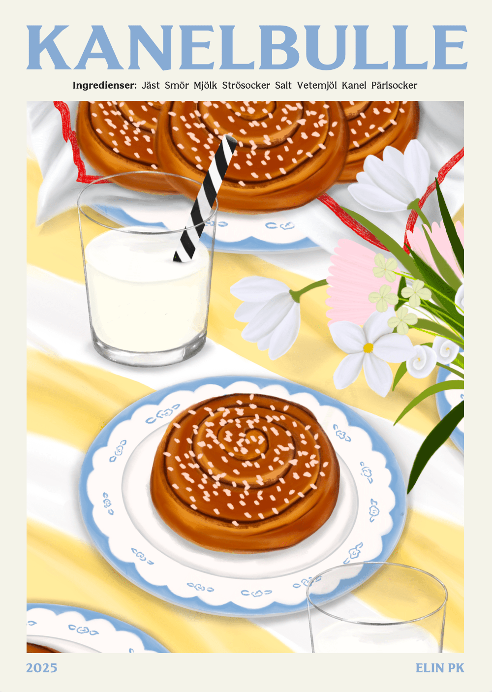 Elin PK Kanelbulle Poster Elin PK