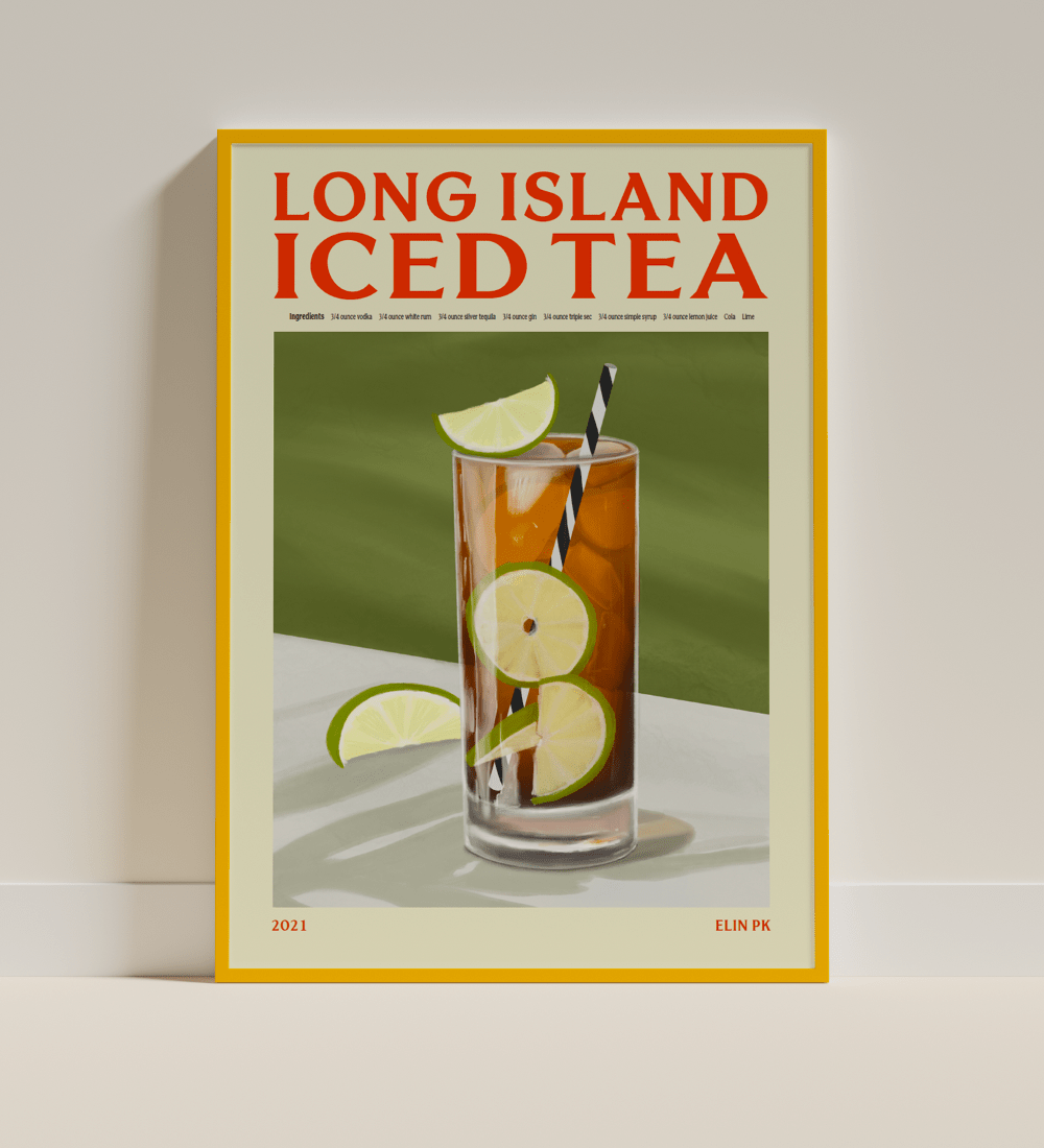 Elin PK Long Island Iced Tea Drink Poster Elin PK