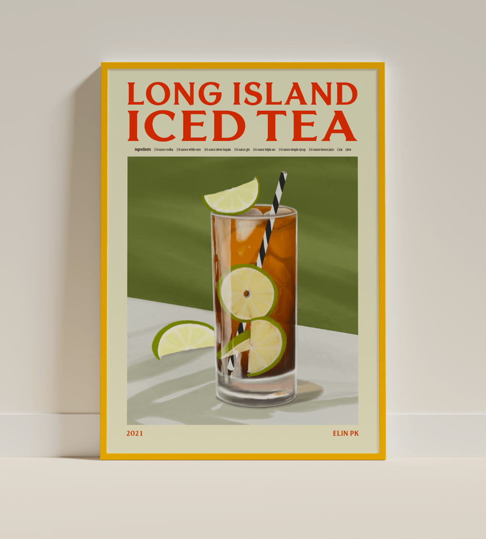 Elin PK Long Island Iced Tea Drink Poster Elin PK