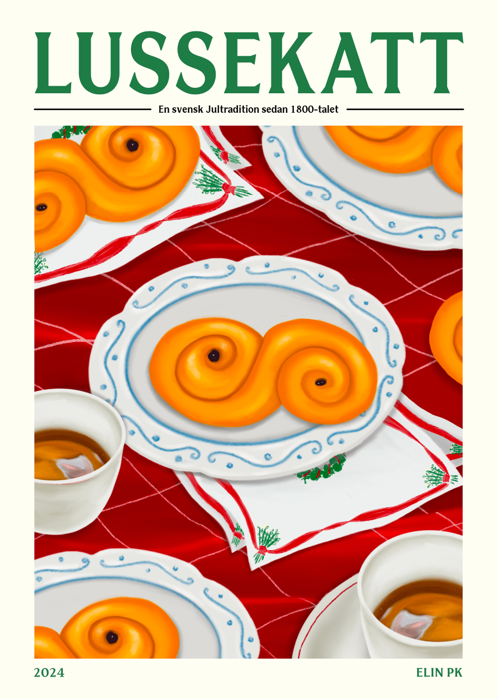 Elin PK Lussekatt Poster Elin PK