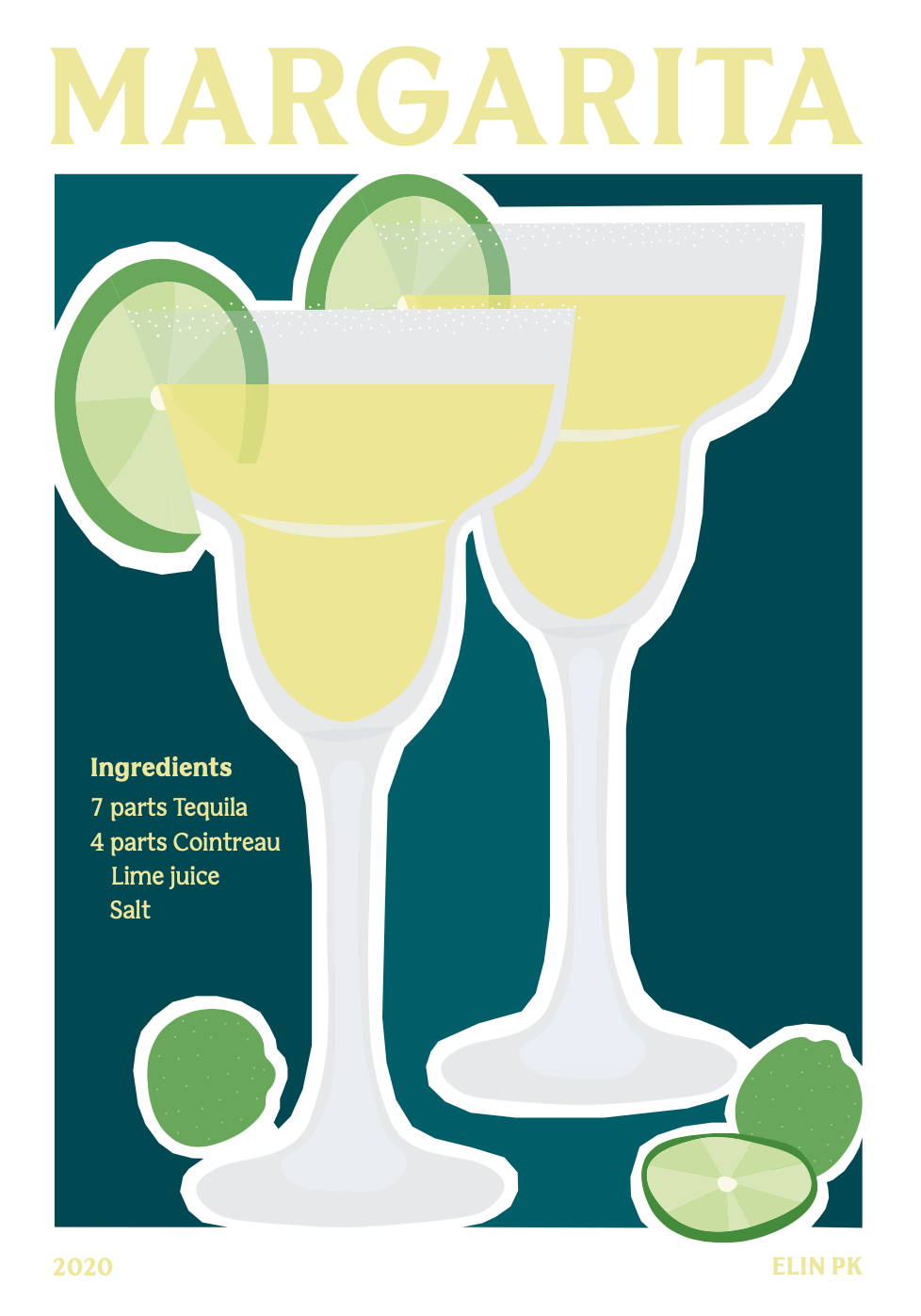 Elin PK Margarita Drink Poster Elin PK