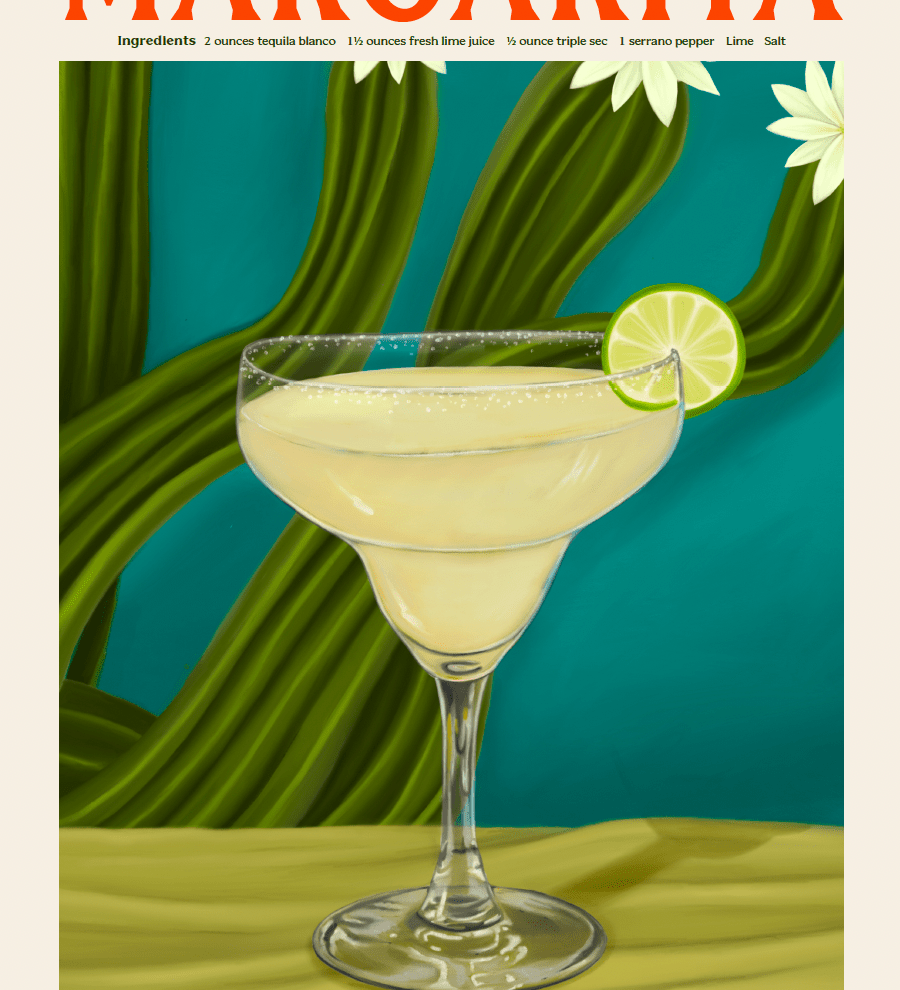 Elin PK Margarita Drink Poster Elin PK