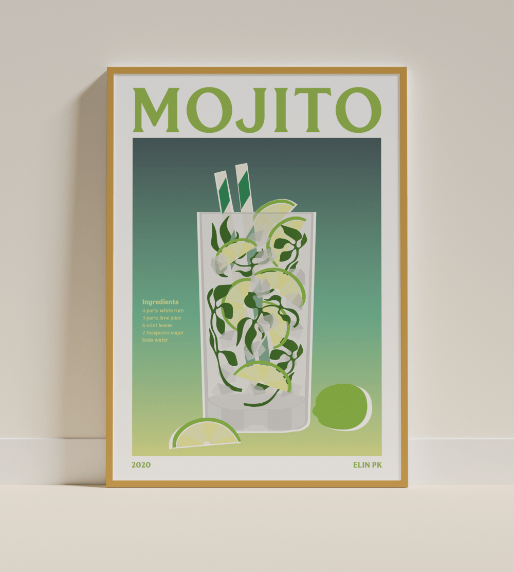 Elin PK Mojito Drink Poster Elin PK