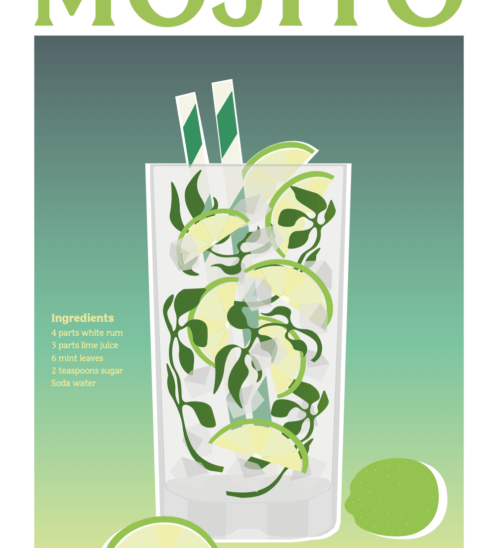 Elin PK Mojito Drink Poster Elin PK