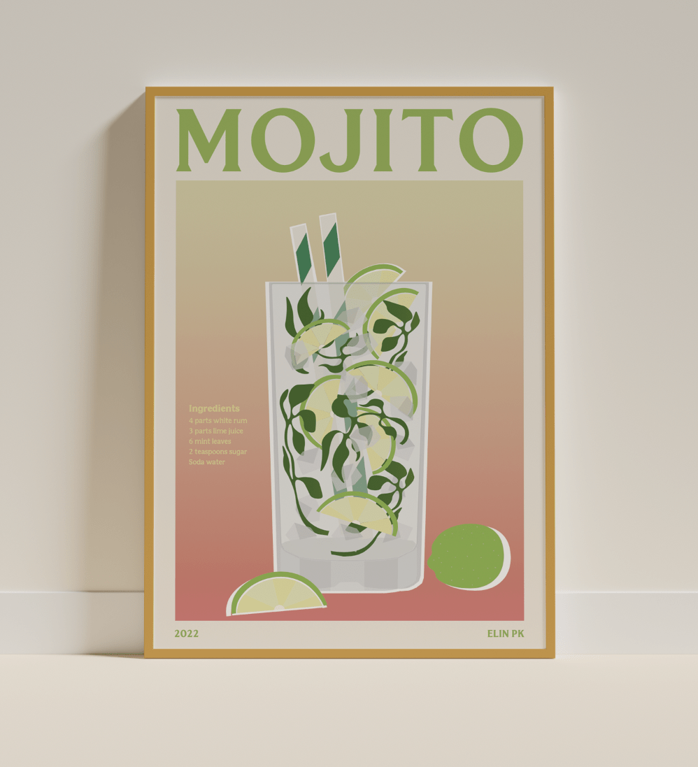 Elin PK Mojito II Drink Poster Elin PK