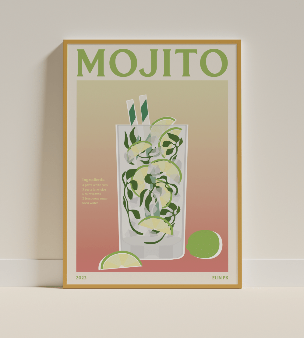 Elin PK Mojito II Drink Poster Elin PK