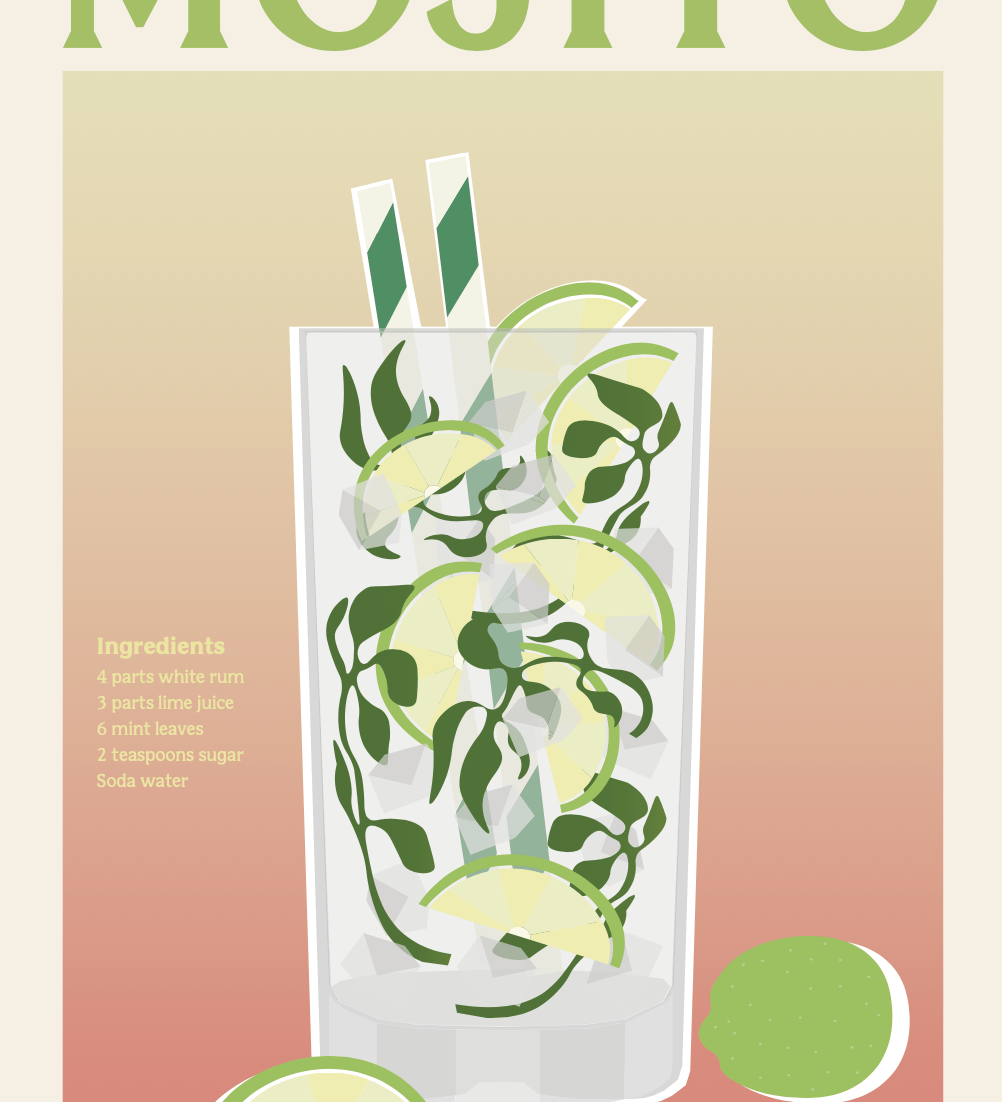 Elin PK Mojito II Drink Poster Elin PK