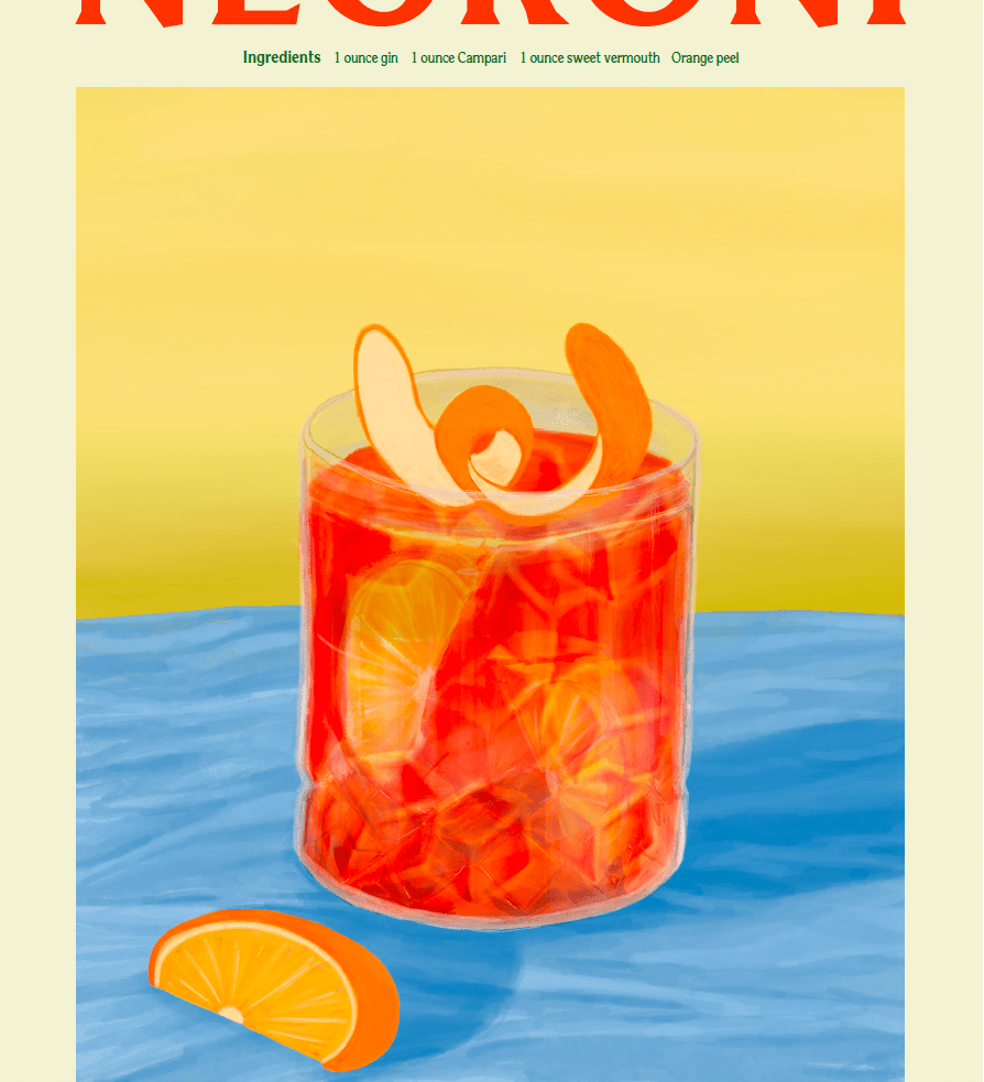 Elin PK Negroni II Poster Elin PK