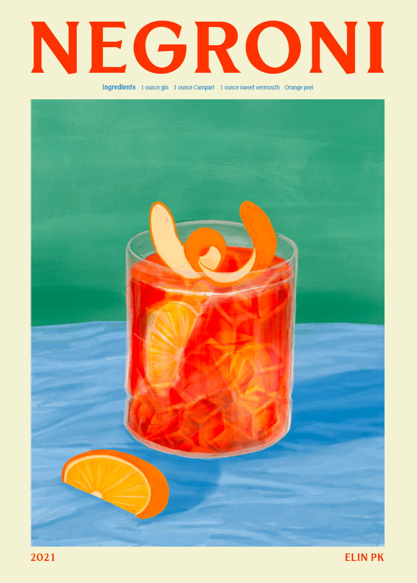 Elin PK Negroni Poster Elin PK