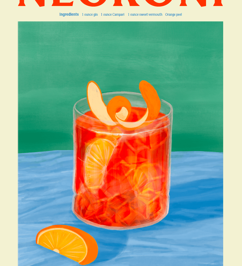 Elin PK Negroni Poster Elin PK